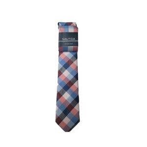 Men's Nautica Plaid Tie & Pocket Square